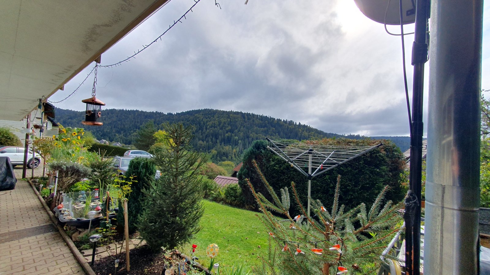 Blick von der Gartenterrasse