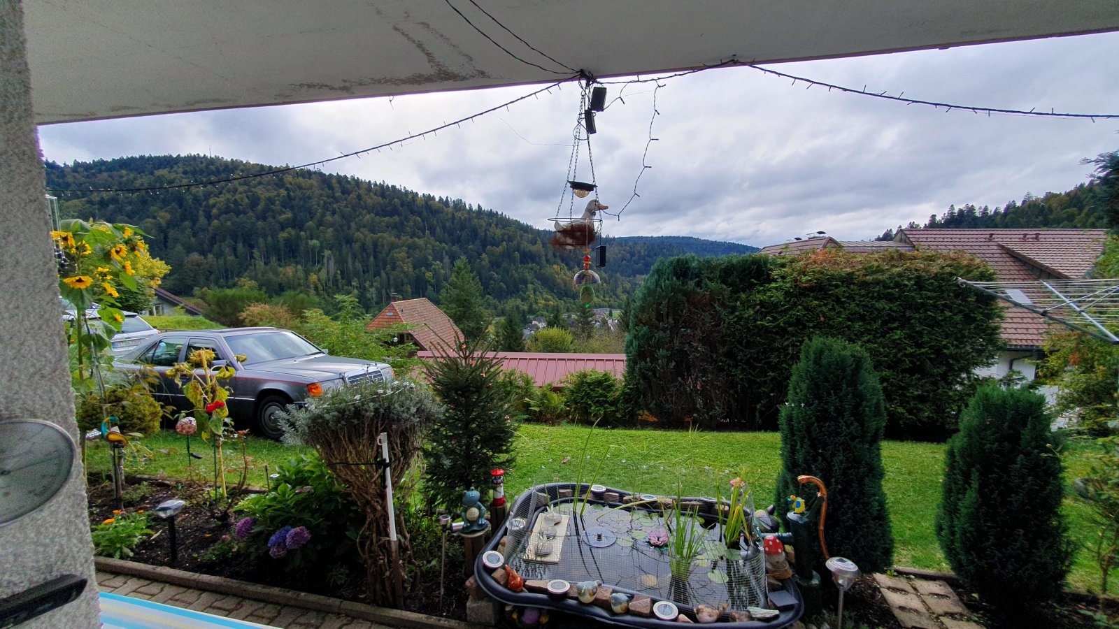 Blick von der Gartenterrasse